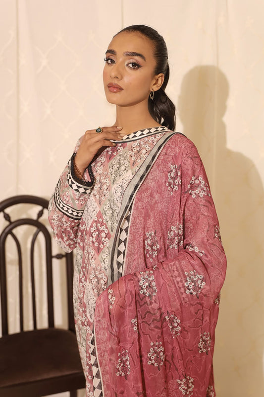 3 Piece – Premium Printed Lawn – 7770