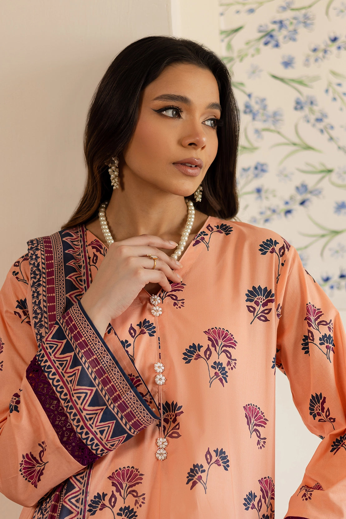 3 Piece - Premium Digital Printed Lawn - 511
