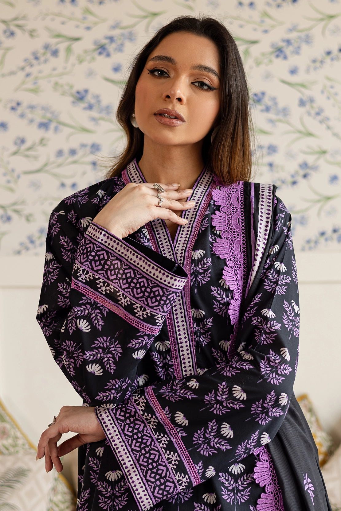 3 Piece - Premium Digital Printed Lawn - 520