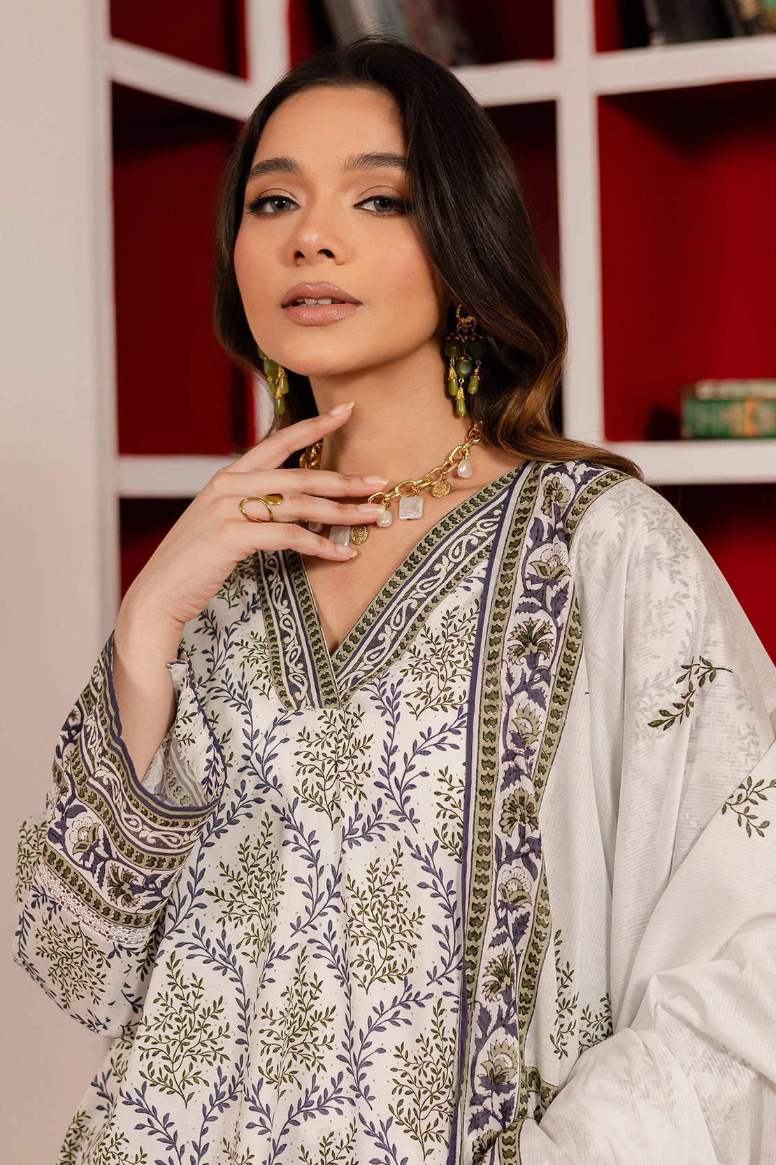 3 Piece - Premium Digital Printed Lawn - 512