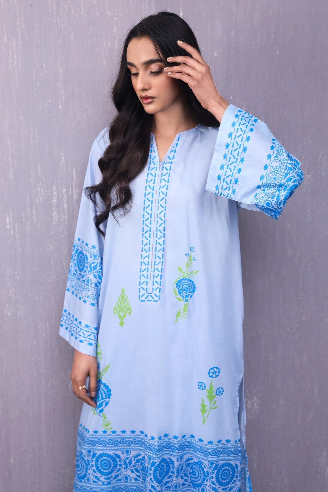 Stitched 2 Piece - Digitally Printed Lawn - 1026