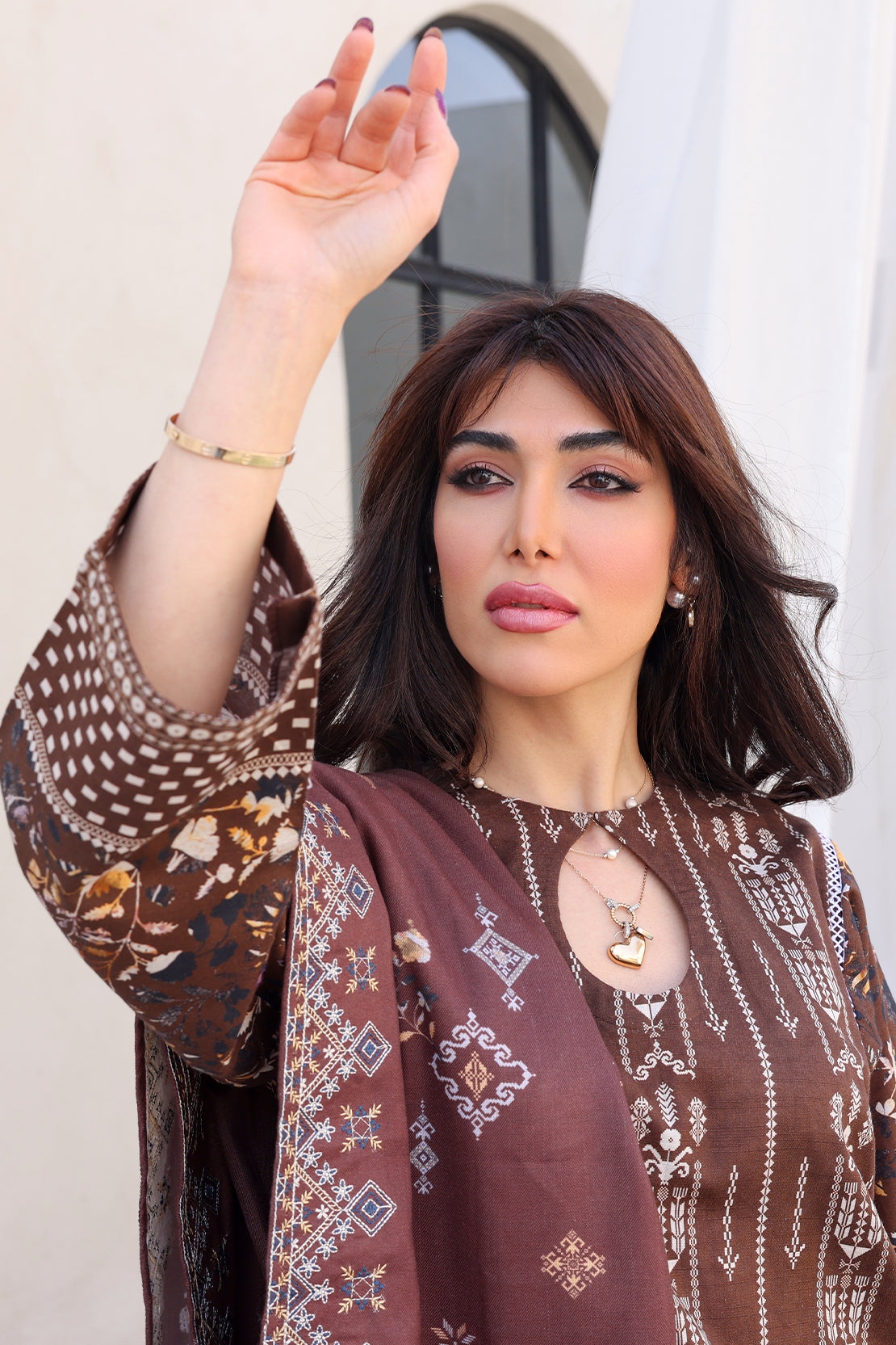 3 PIECE - PREMIUM EMBROIDERED KHADDAR - 8353