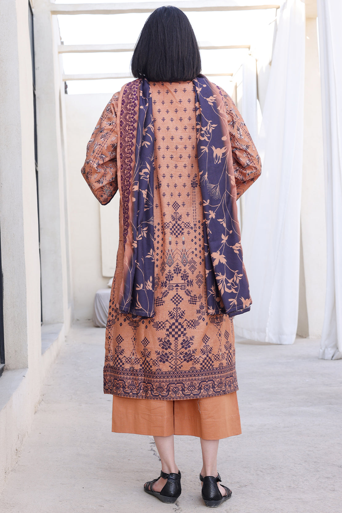 3 PIECE - PREMIUM EMBROIDERED KHADDAR - 8357