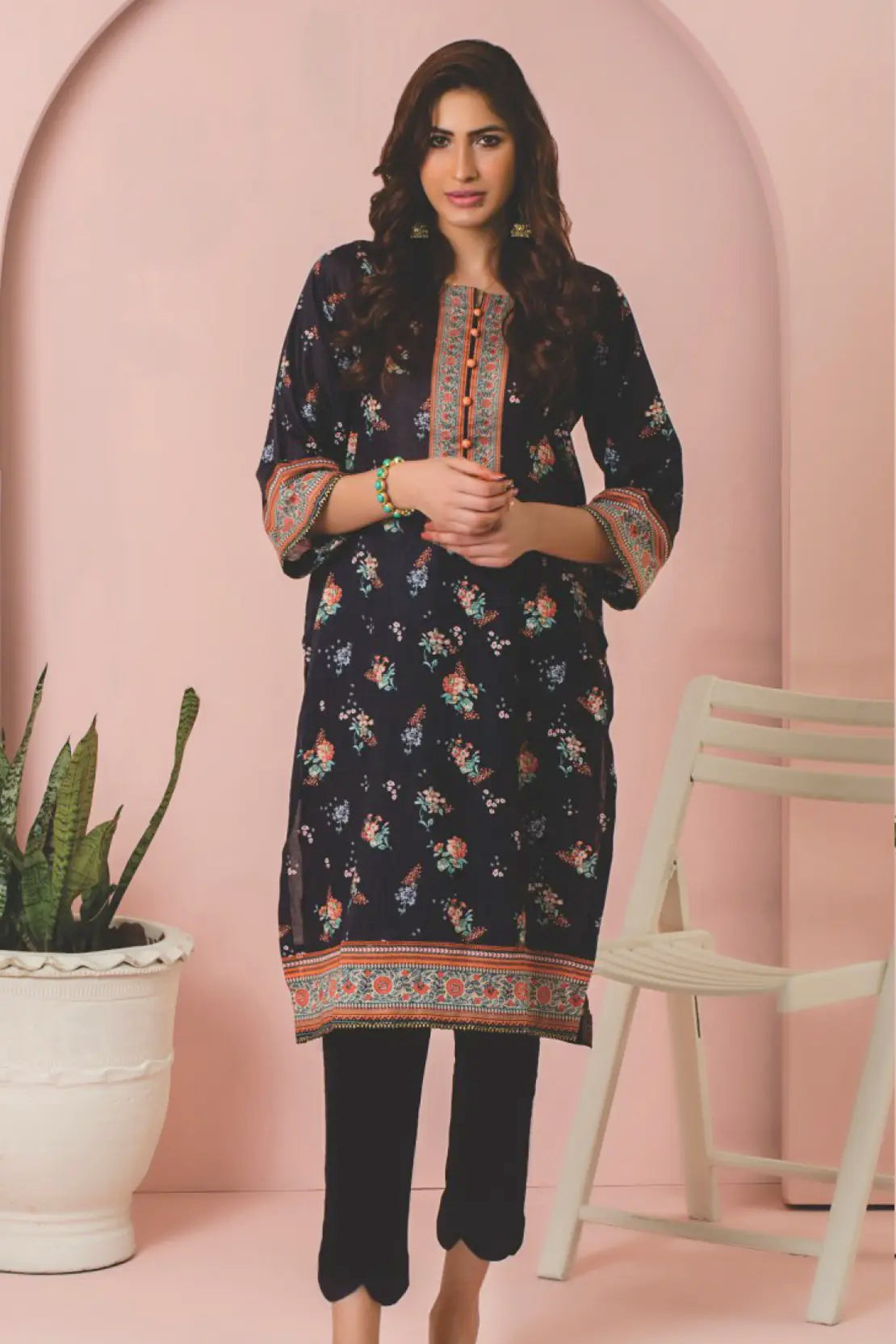 2 Piece - Rocco Digitally Printed Lawn - 8041