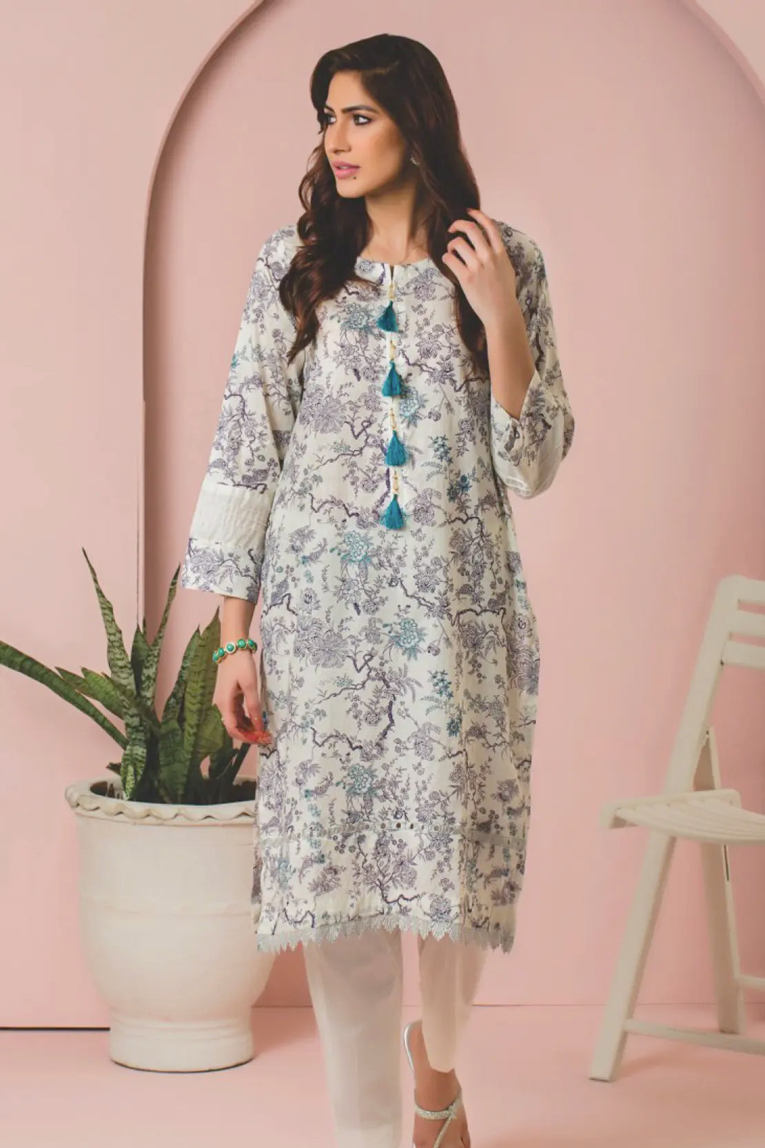 2 Piece - Rocco Digitally Printed Lawn - 8048