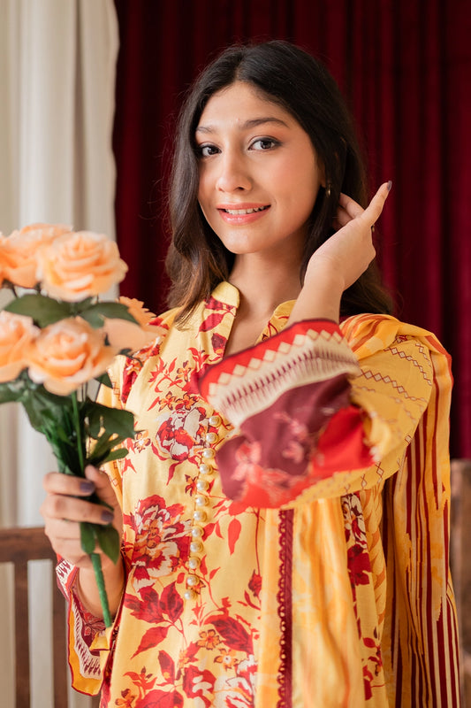 3 PIECE - DIGITALLY PRINTED LAWN - 001