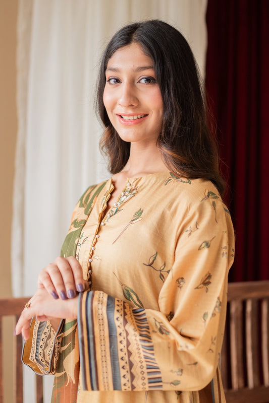 3 PIECE - DIGITALLY PRINTED LAWN - 006