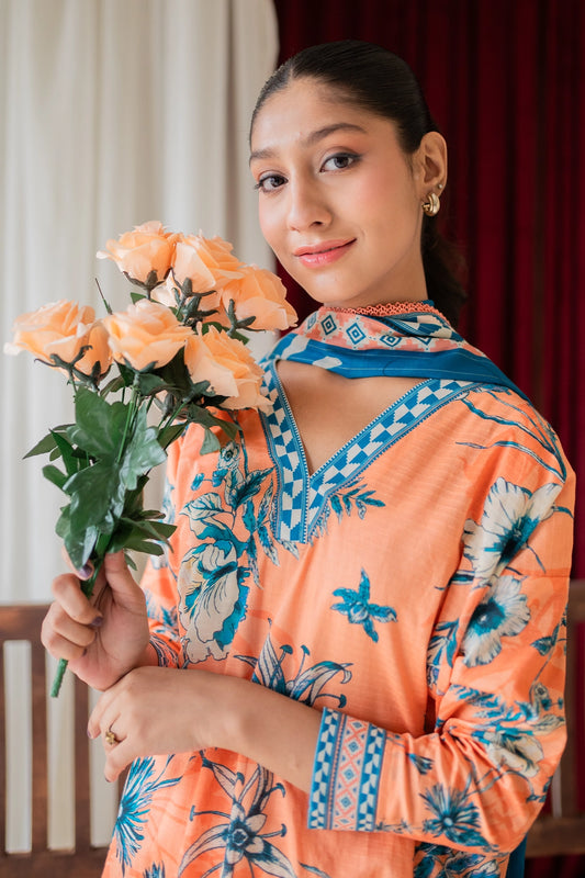 3 PIECE - DIGITALLY PRINTED LAWN - 008