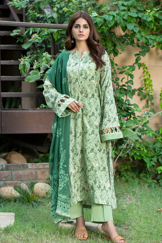 3 Piece - Embroidered Lawn - 8085