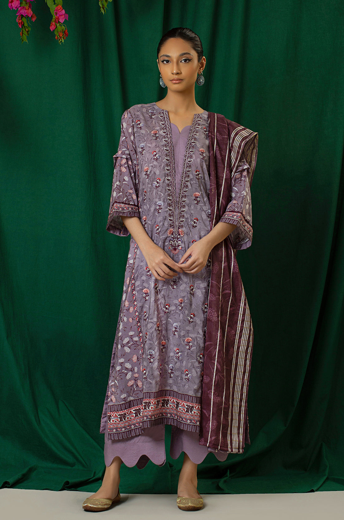 3 Piece - Embroidered - 8329