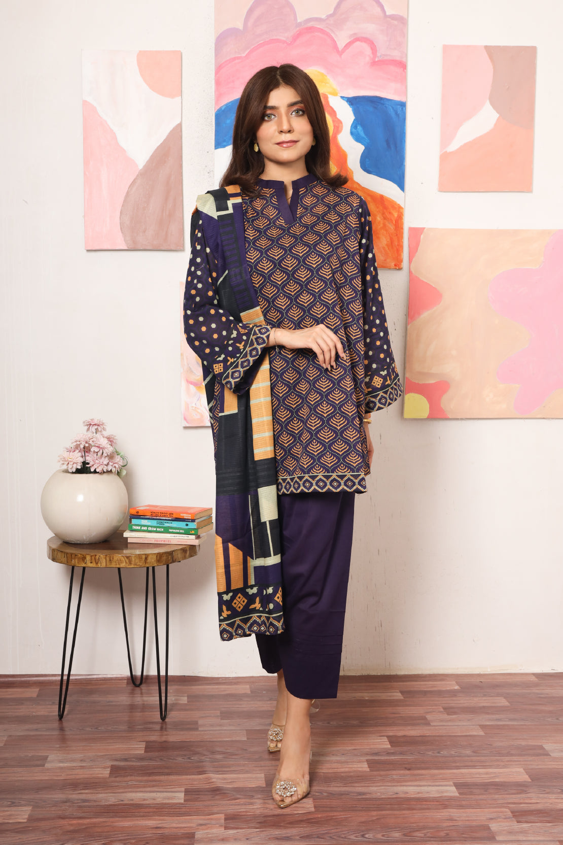 3 PIECE - DIGITALLY PRINTED PREMIUM LAWN - 2533