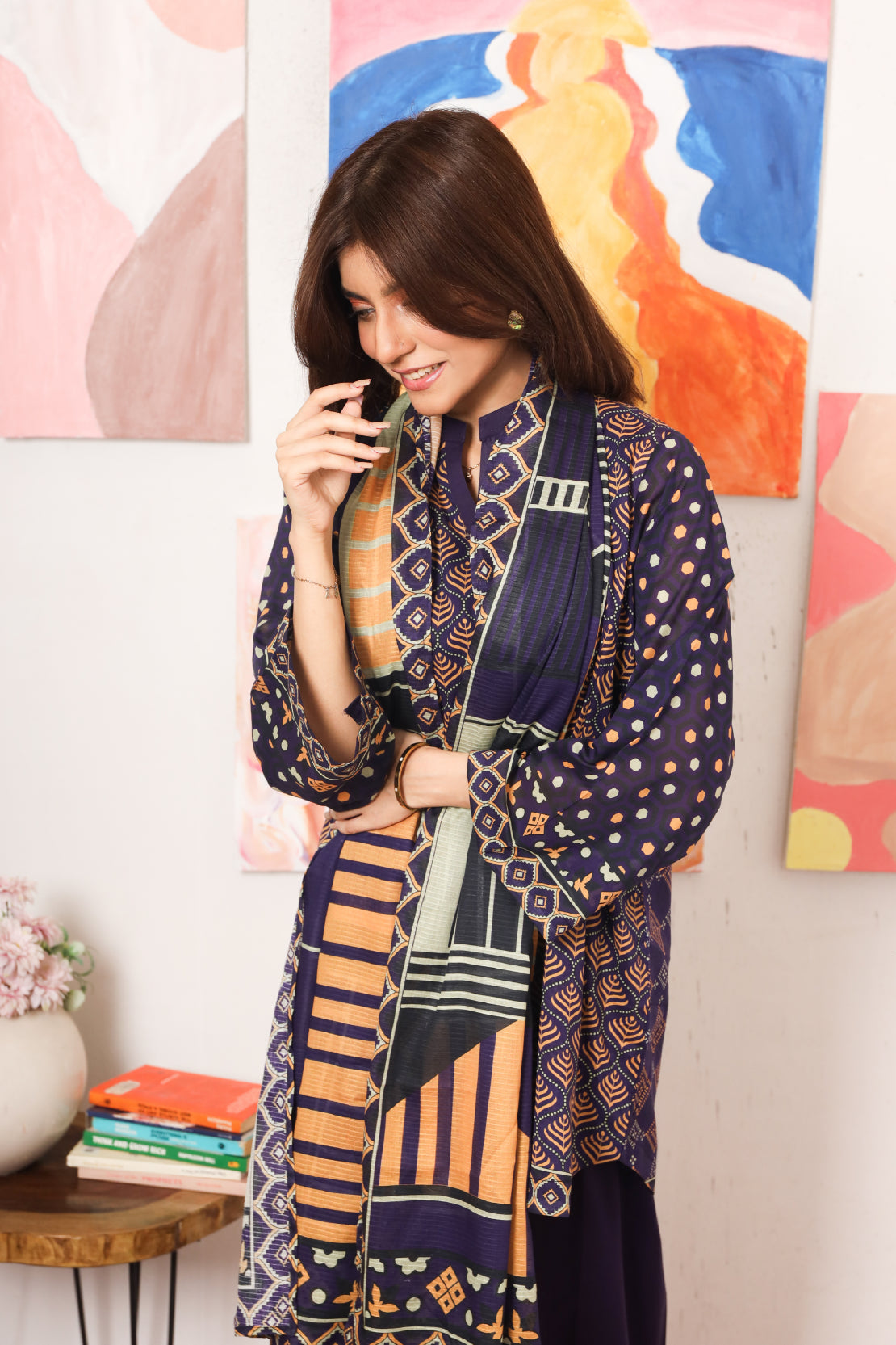 3 PIECE - DIGITALLY PRINTED PREMIUM LAWN - 2533