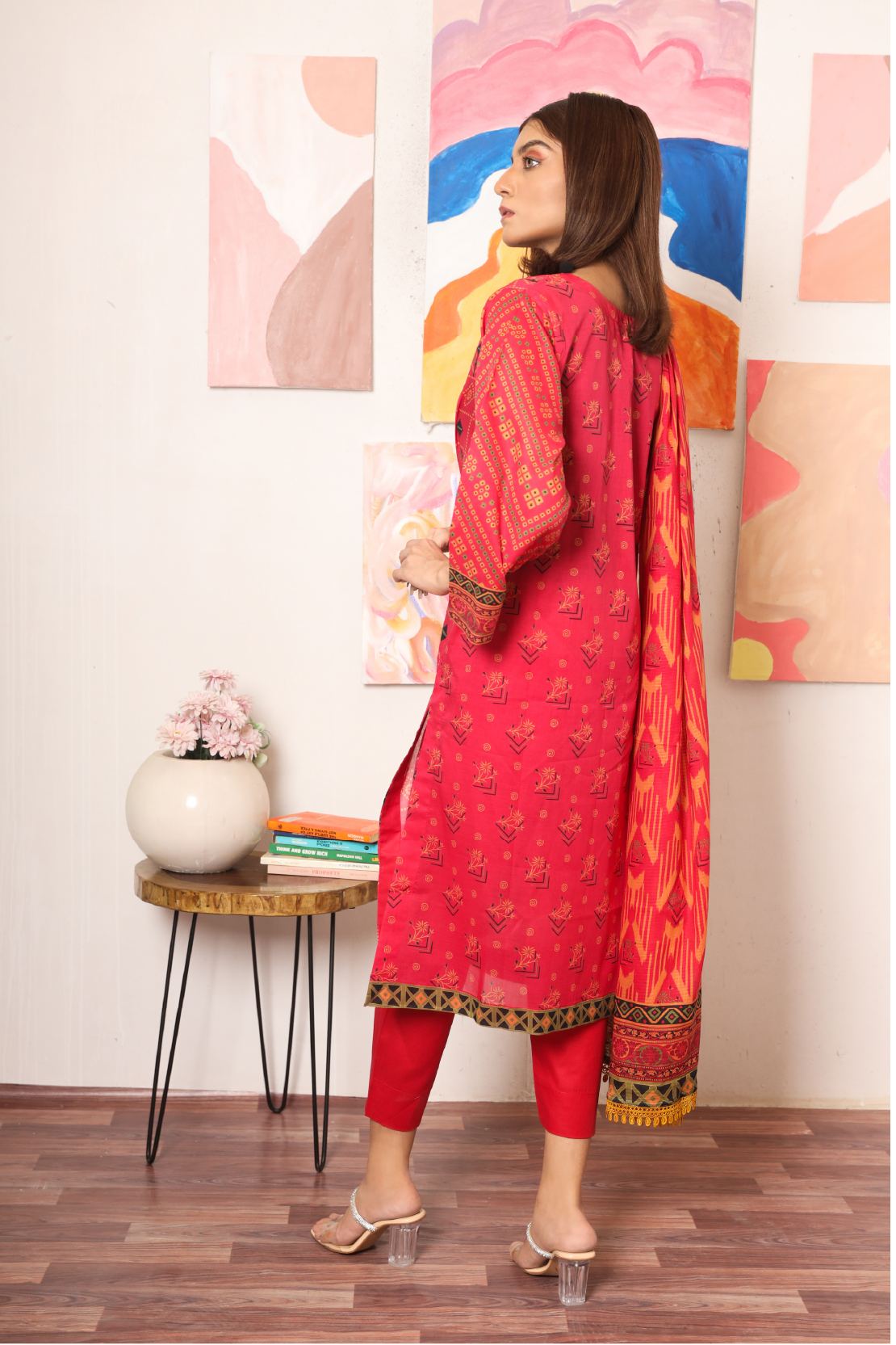 3 PIECE - DIGITALLY PRINTED PREMIUM LAWN - 2534