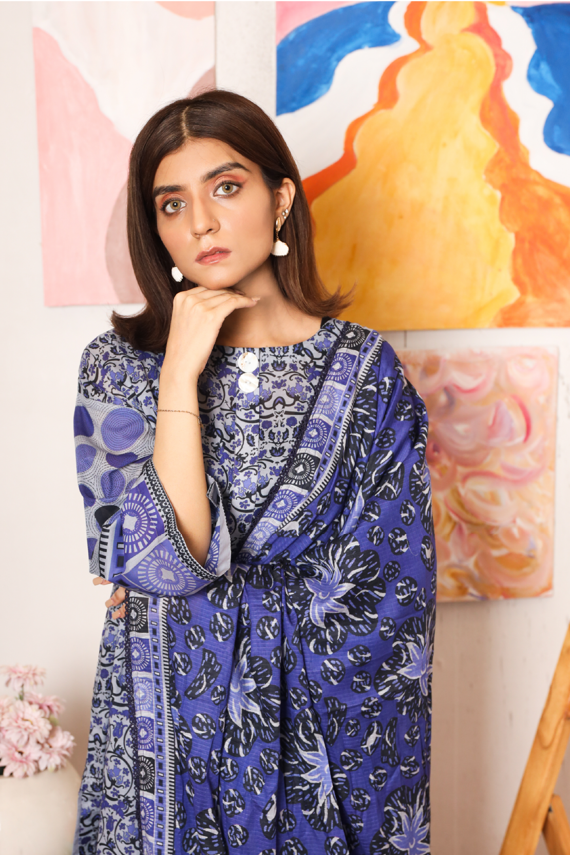 3 PIECE - DIGITALLY PRINTED PREMIUM LAWN - 2540