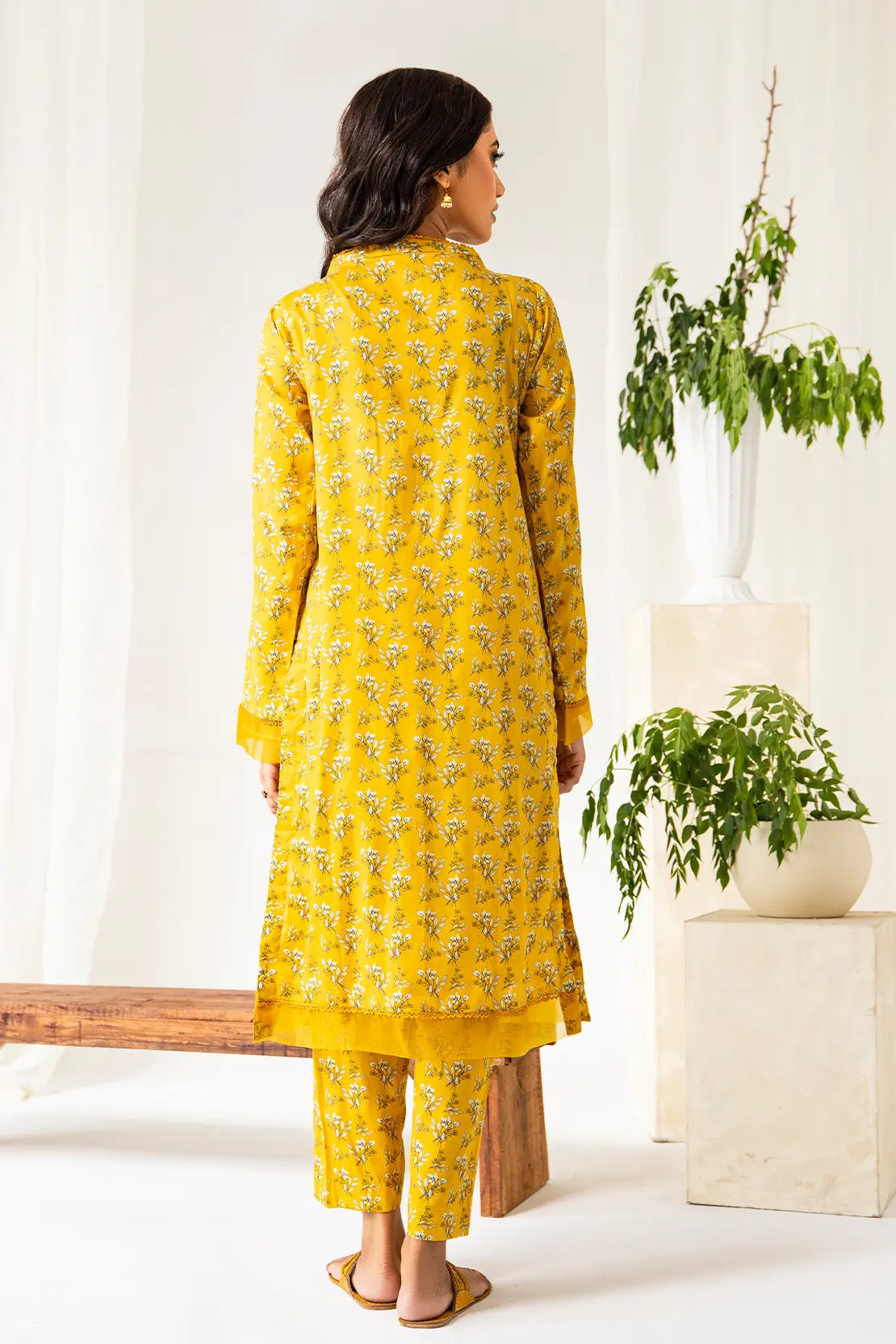 2 Piece - Printed Lawn Co-ord Set – 8070