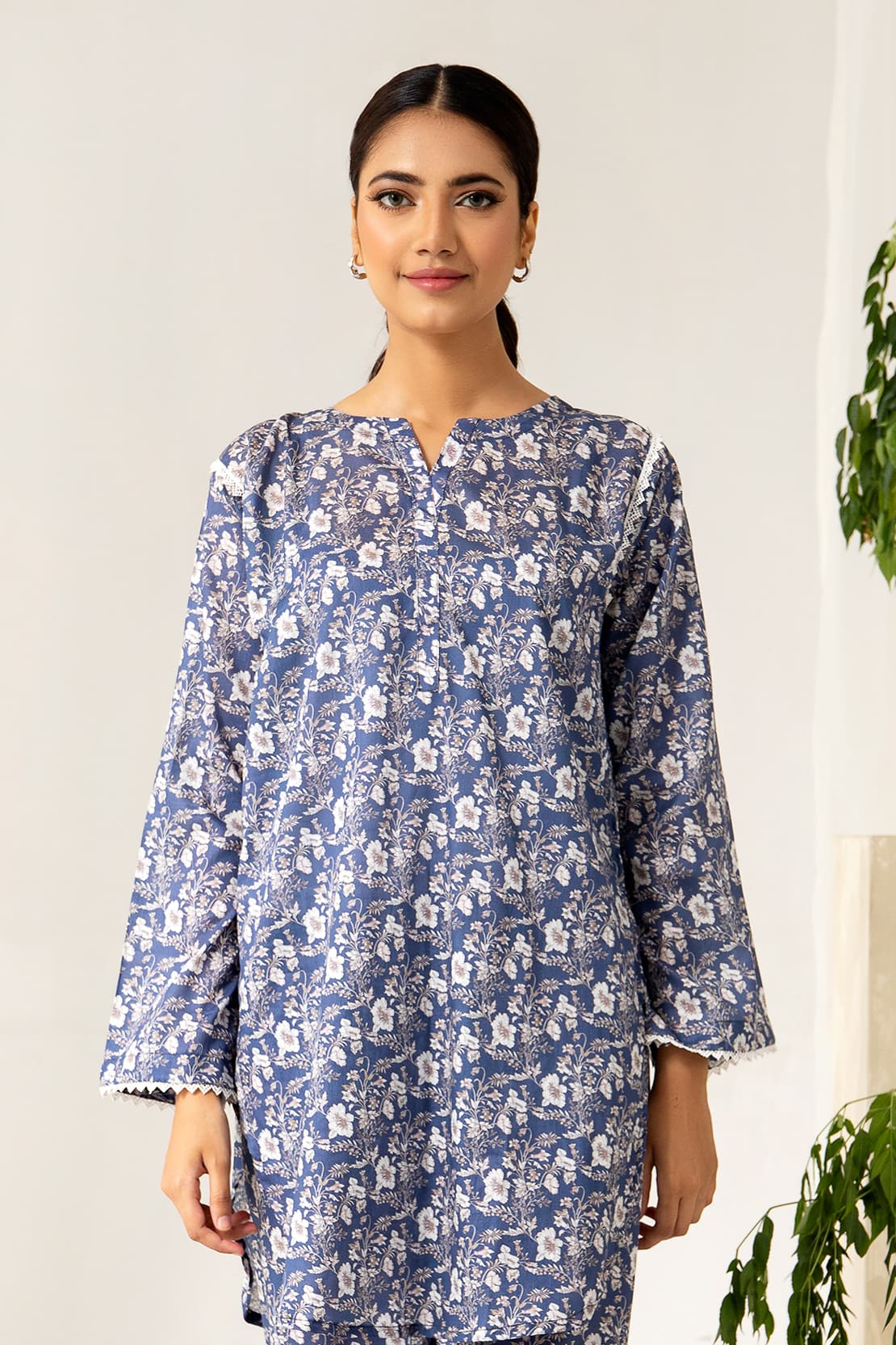 2 Piece - Printed Lawn Co-ord Set – 8068