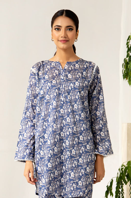 2 Piece - Printed Lawn Co-ord Set – 8068