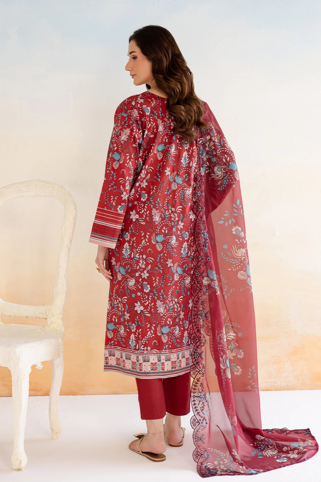 3 Piece - Premium Digitally Printed Lawn - 9169