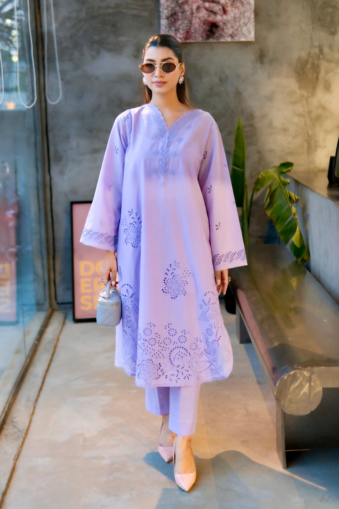 Stitched 2 Piece - Embroidered Lawn - Aurelia