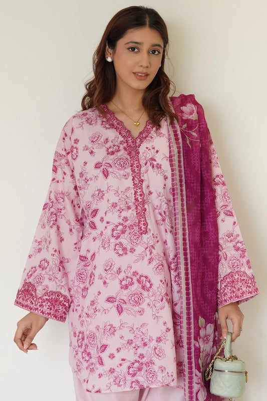 Stitched 3 Piece - LAWN - 543