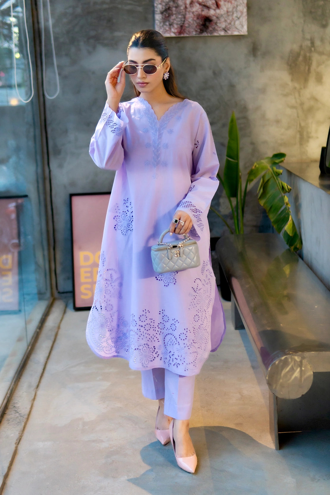 Stitched 2 Piece - Embroidered Lawn - Aurelia
