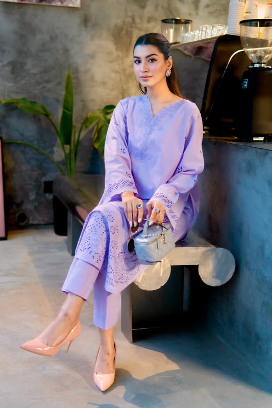 Stitched 2 Piece - Embroidered Lawn - Aurelia