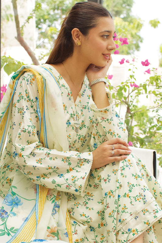 Stitched 3 Piece - LAWN - 541
