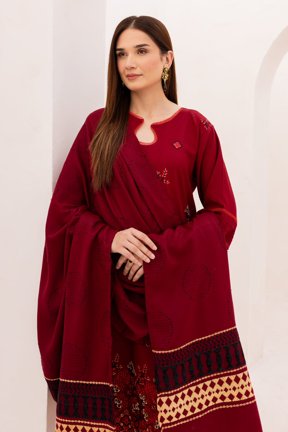 3 PIECE - PREMIUM EMBROIDERED WOOL - 5010