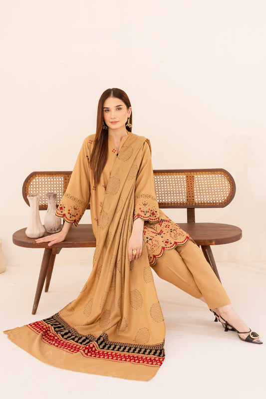 3 PIECE - PREMIUM EMBROIDERED WOOL - 5002