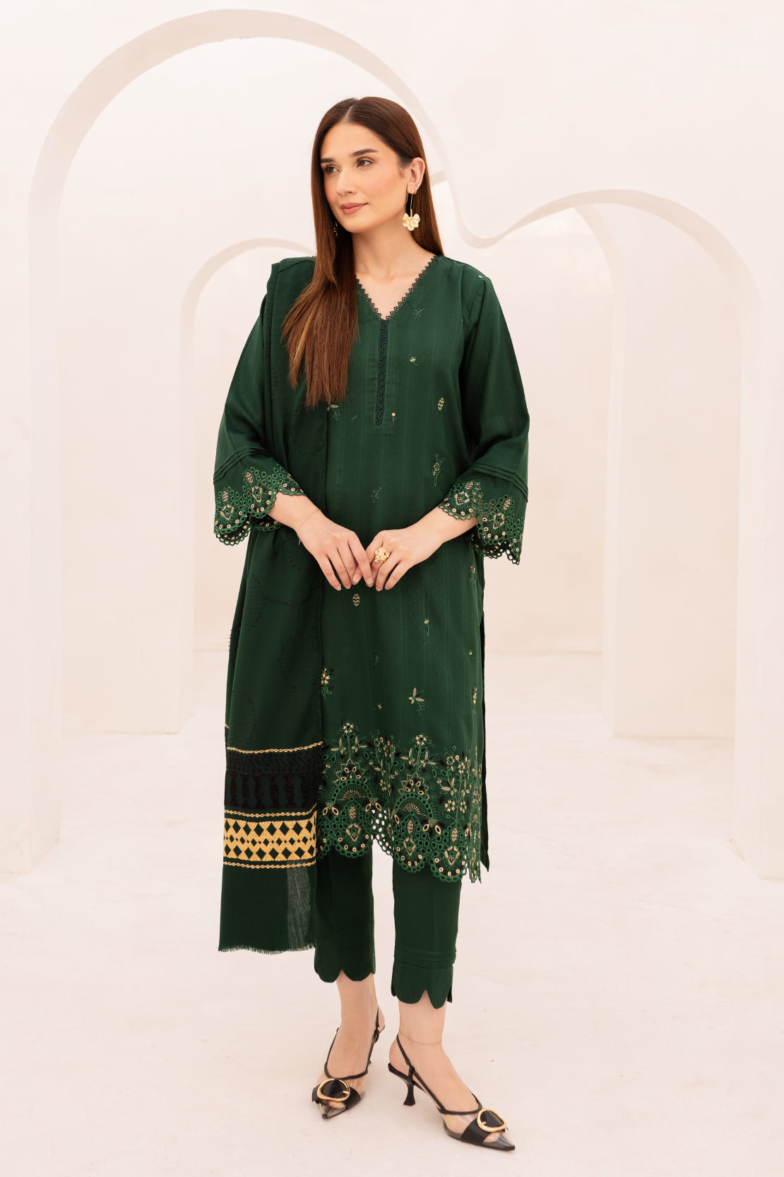 3 PIECE - PREMIUM EMBROIDERED WOOL - 5008