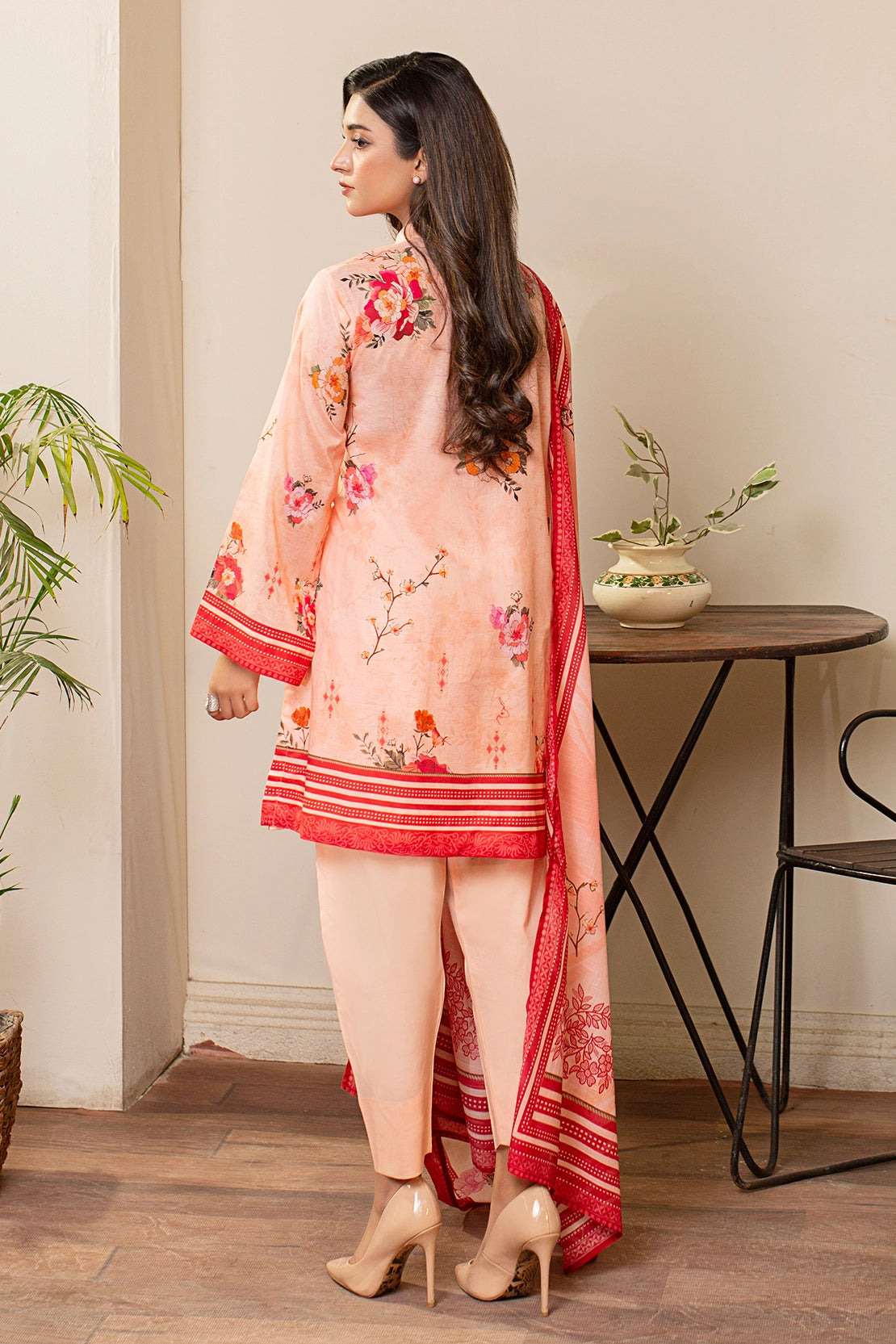 3 PIECE - PREMIUM EMBROIDERED LAWN - 9118