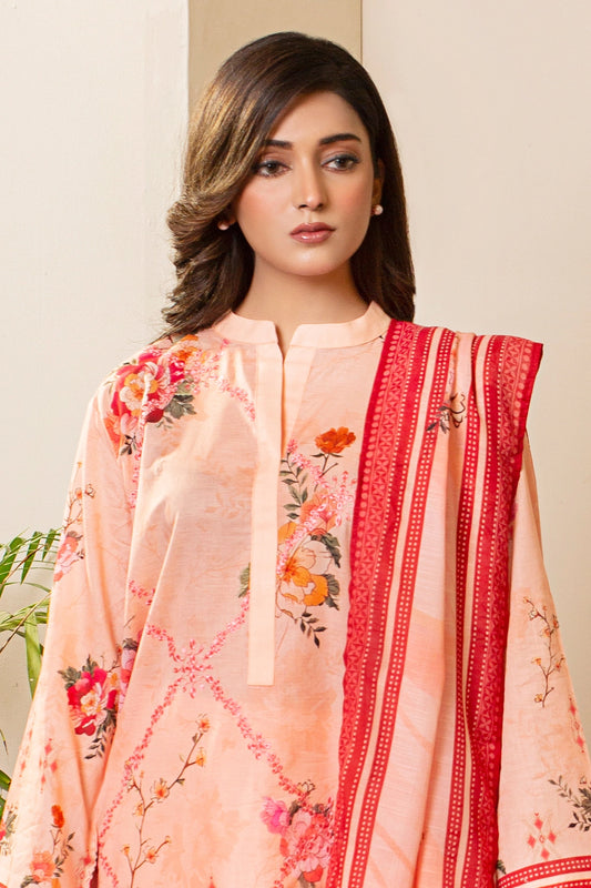 3 PIECE - PREMIUM EMBROIDERED LAWN - 9118