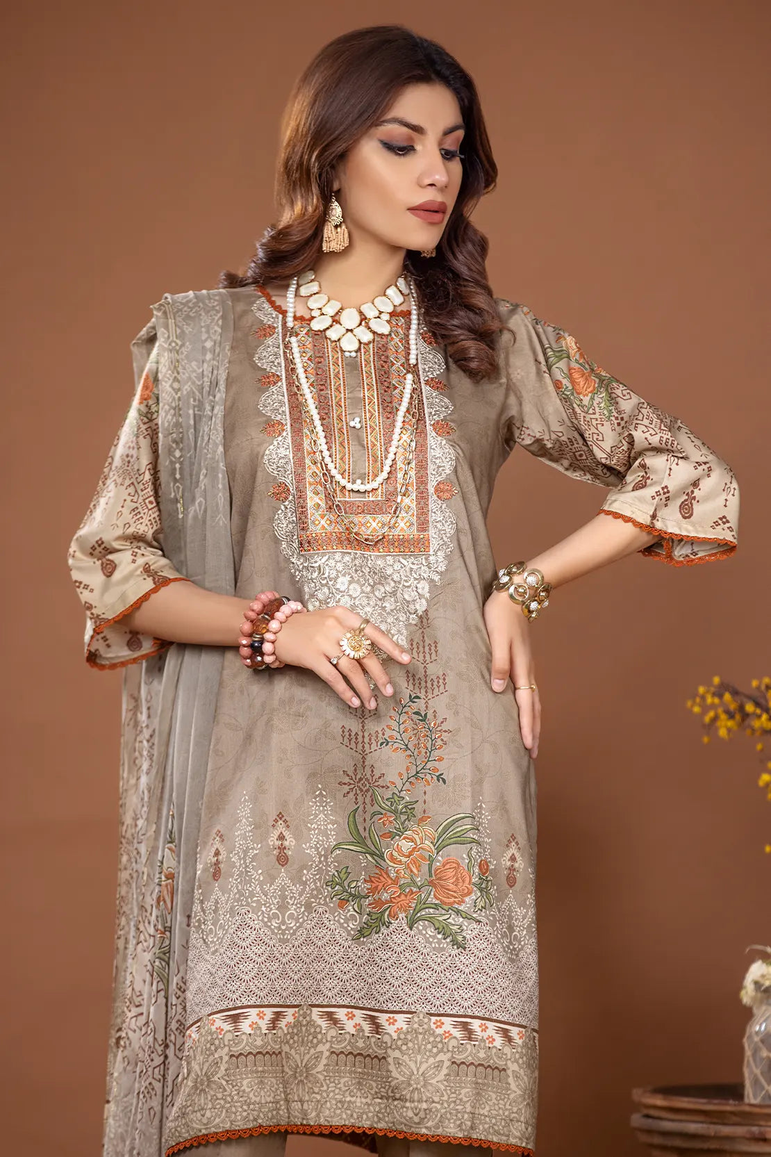 AMANI Embroidered Viscose 6968