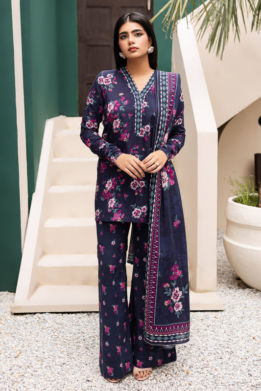 3 PIECE - PREMIUM PRINTED KHADDAR - 9312