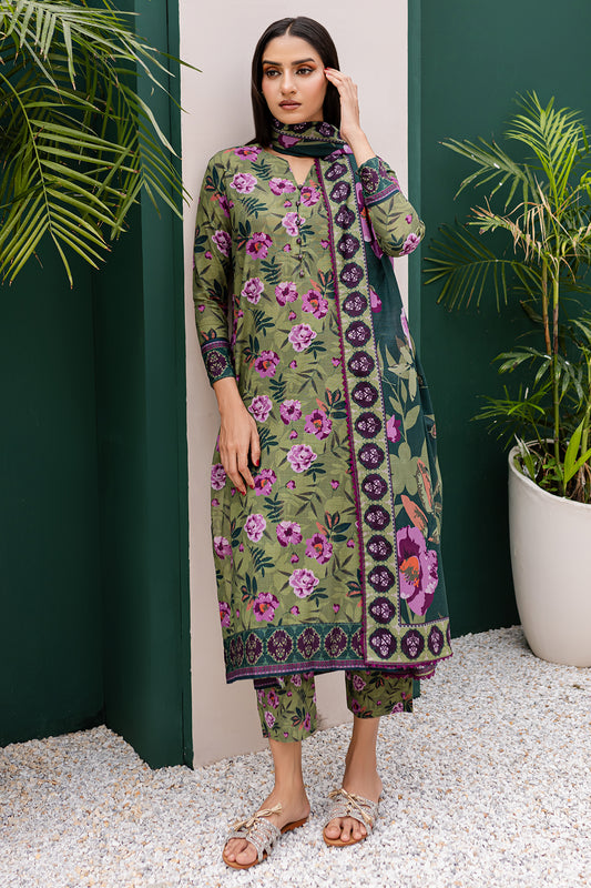 3 PIECE - PREMIUM PRINTED KHADDAR - 9317