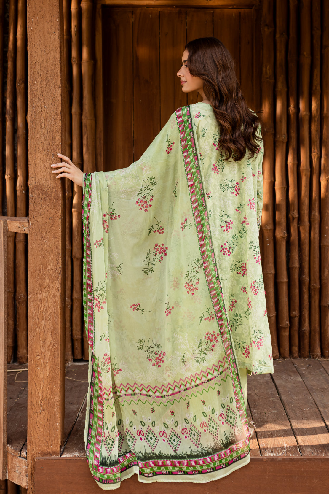 3 PIECE - PREMIUM EMBROIDERED LAWN - 9151