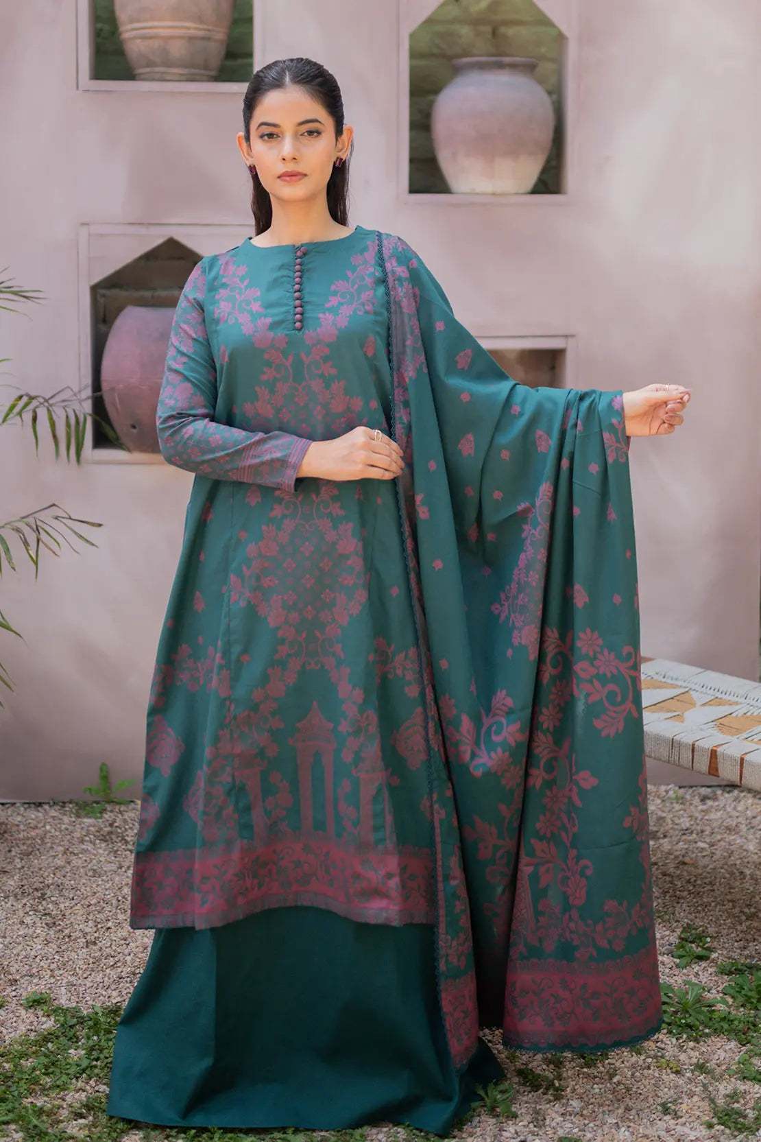 3-Piece  Jacquard Banarsi - 9997