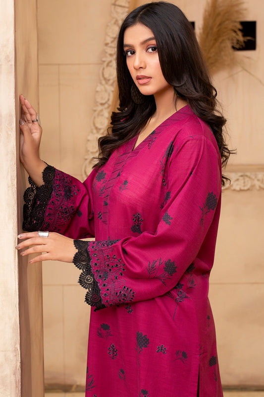 2 Piece - Premium Embroidered Khaddar - 9355