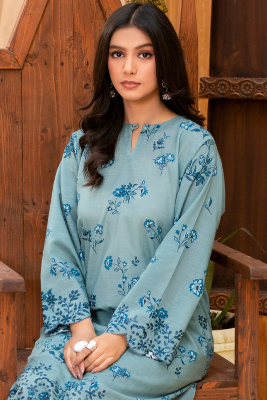 2 Piece - Premium Embroidered Khaddar - 9357