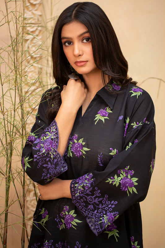 2 Piece - Premium Embroidered Khaddar - 9360