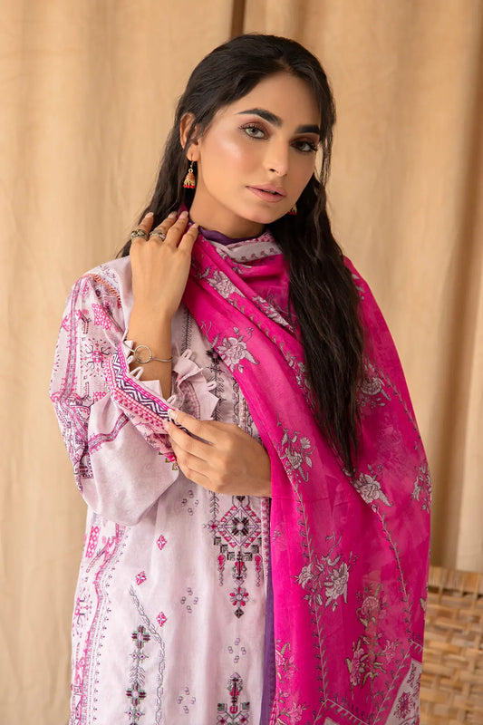 3 Piece - Embroidered Lawn - 8032