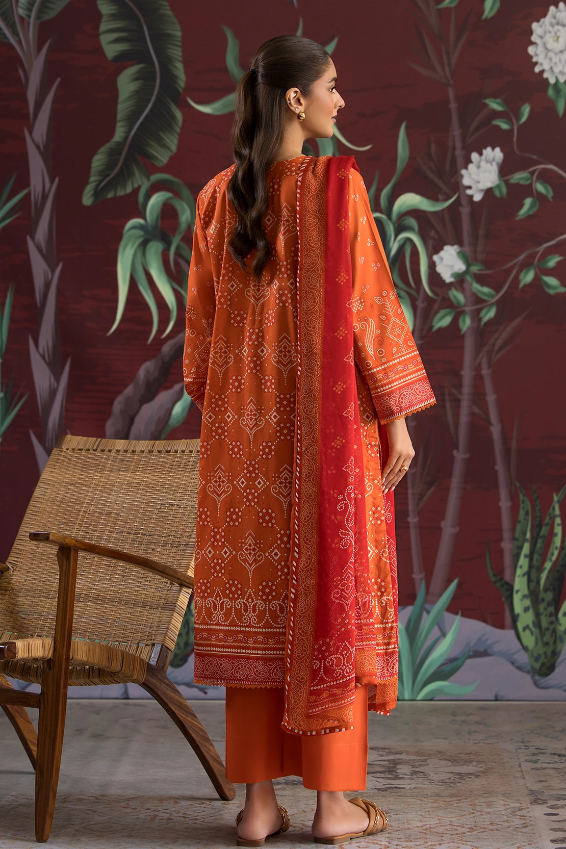 3 Piece - Premium Embroidered Lawn - 537