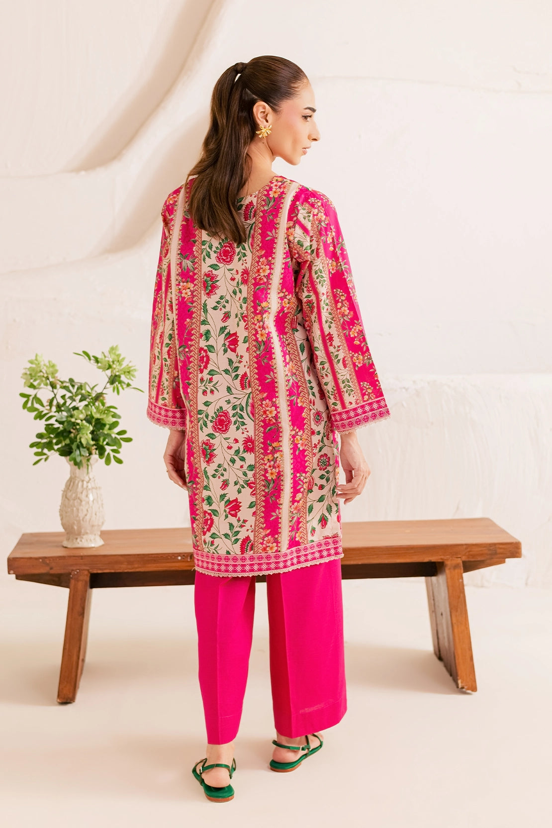 Stitched 2 Piece - Printed Lawn - Blush