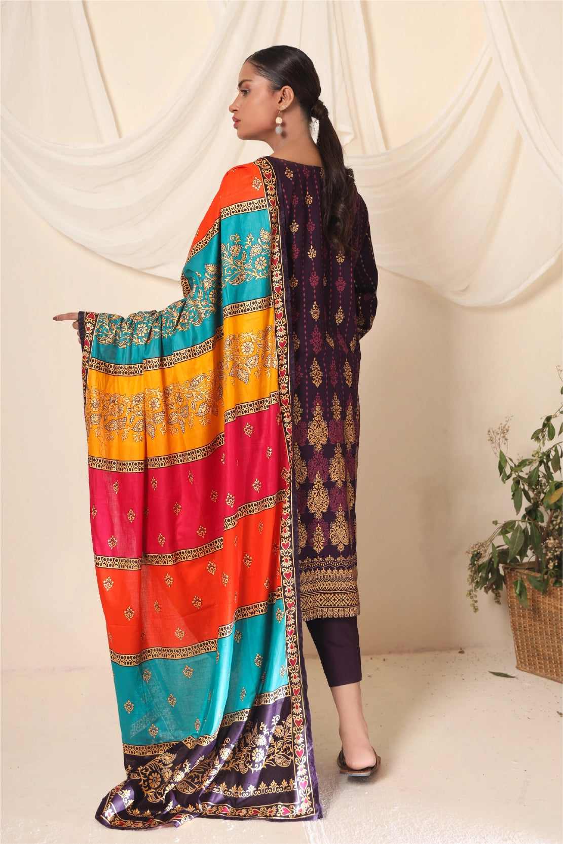 3 Piece - Printed Lawn - 846 B