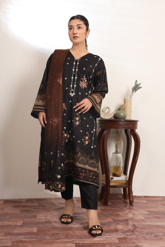 3 PIECE - EMBROIDERED DHANAK - 71