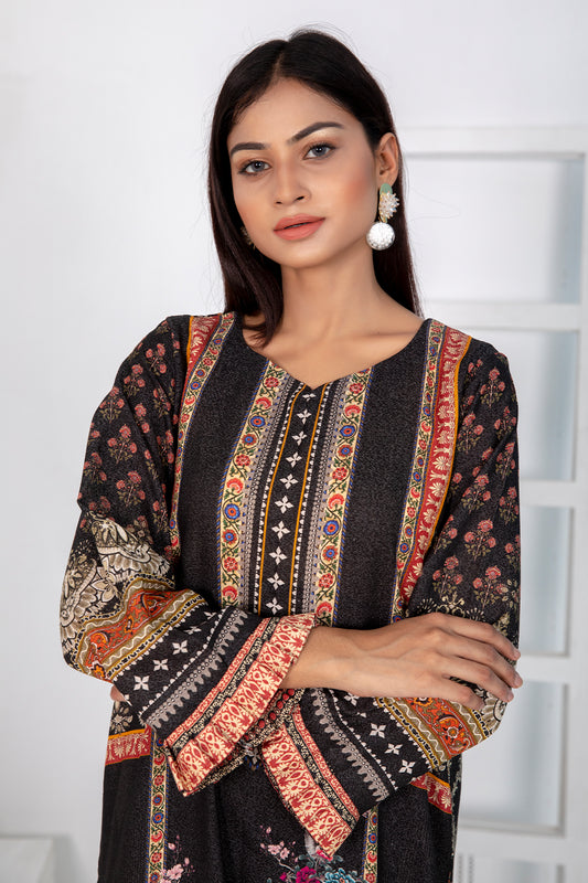 1 PIECE - DIGITALLY PRINTED KARANDI -  5532