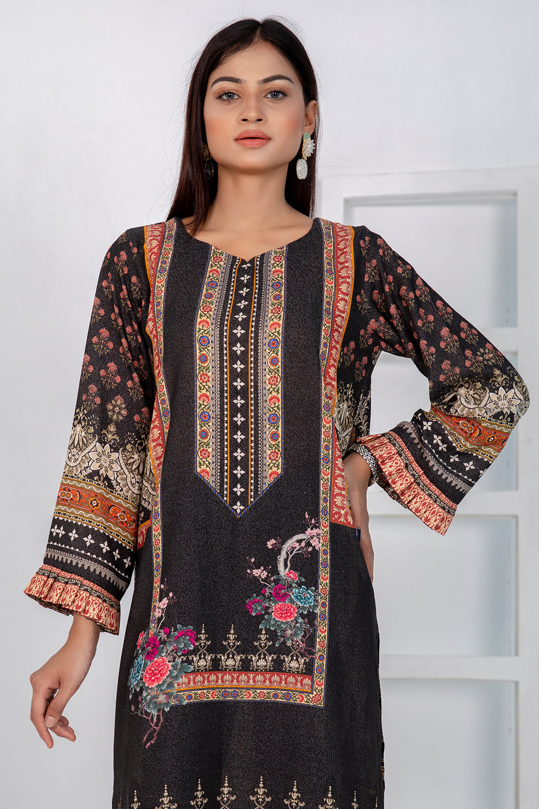 1 PIECE - DIGITALLY PRINTED KARANDI -  5532