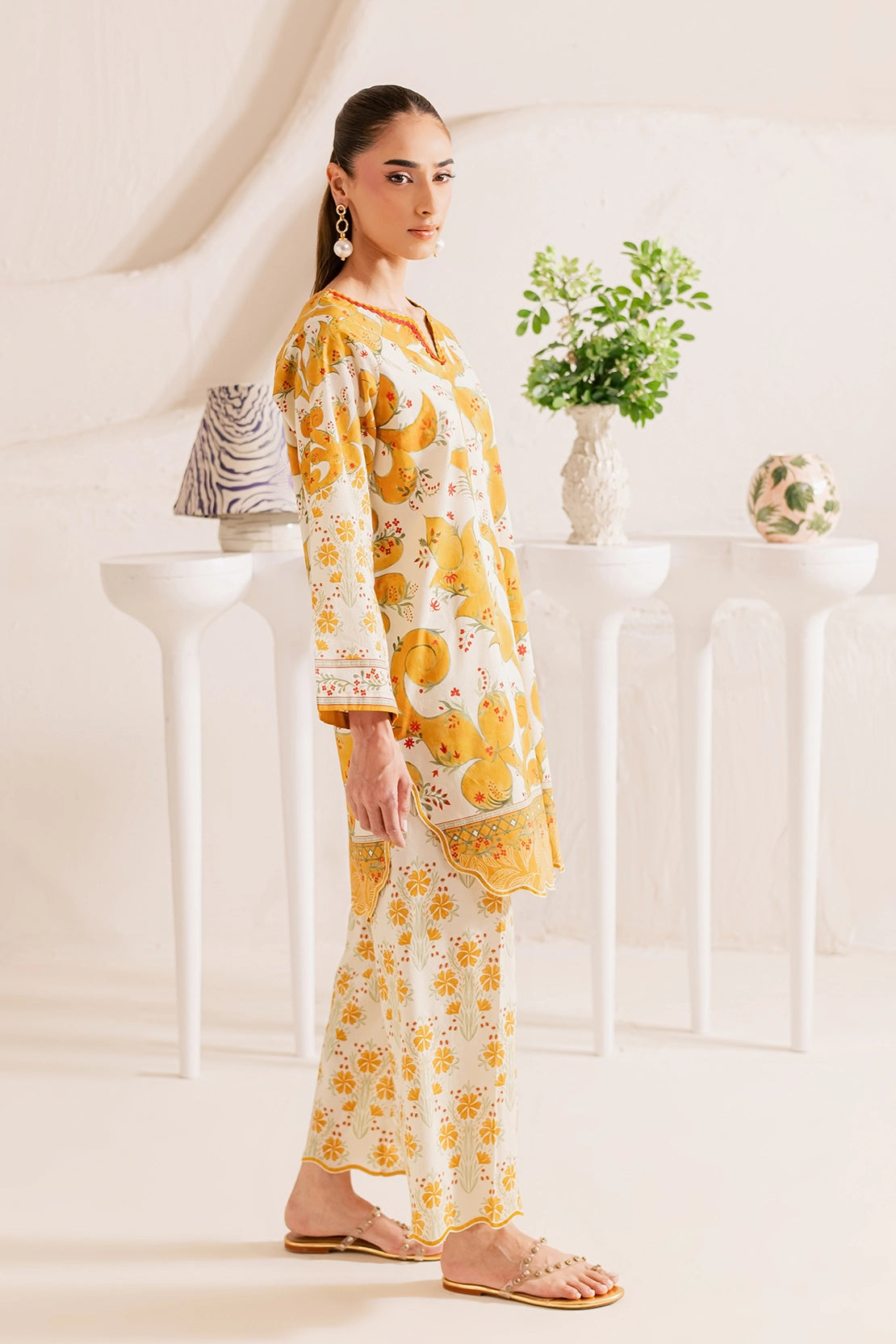 Stitched 2 Piece - Printed Lawn - Buttercup