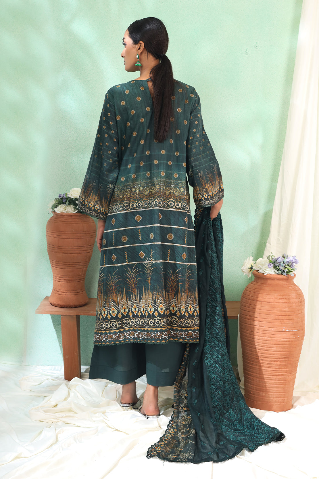 3 Piece - Embroidered Lawn - 182