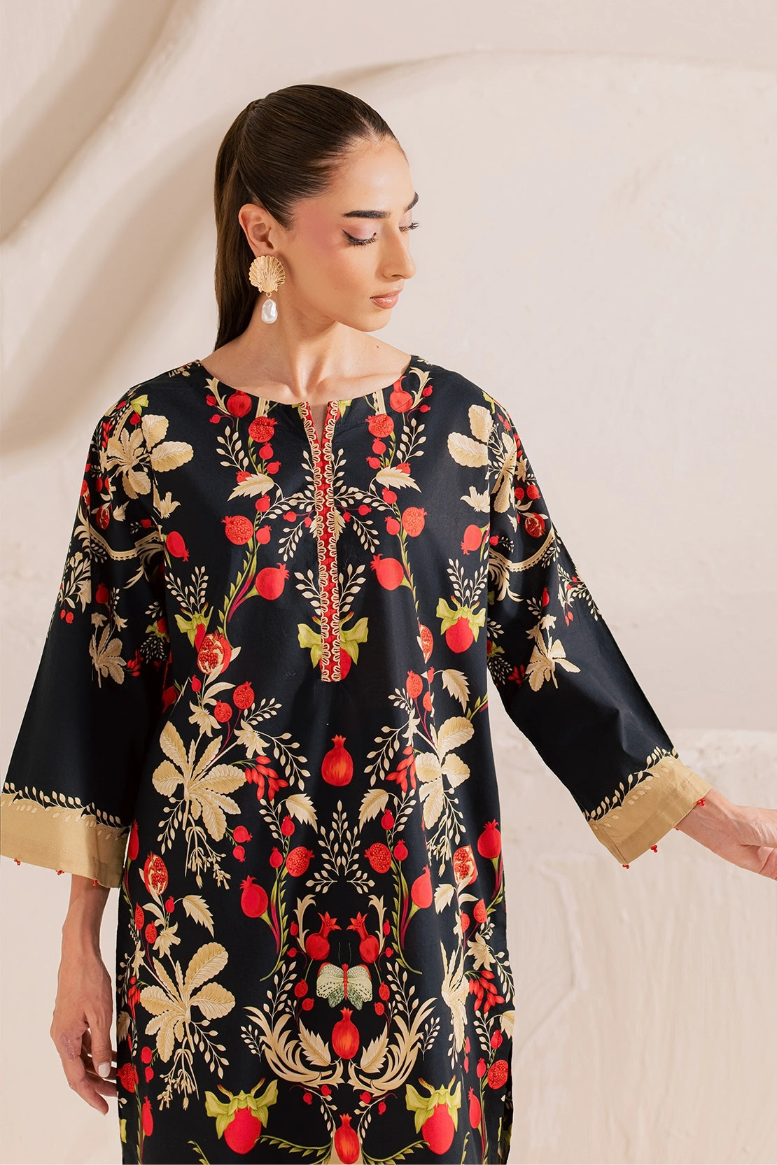 Stitched 2 Piece - Printed Lawn - After Dark